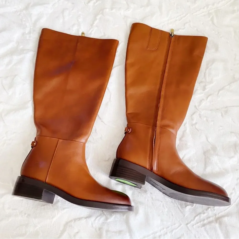 Sam Edelman Mable Wide Calf Leather Tall Boots Size 6.5 New